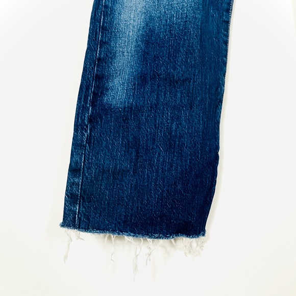 Gap Dark Blue Denim Raw Hem Wide Leg Jeans - Picture 4 of 4